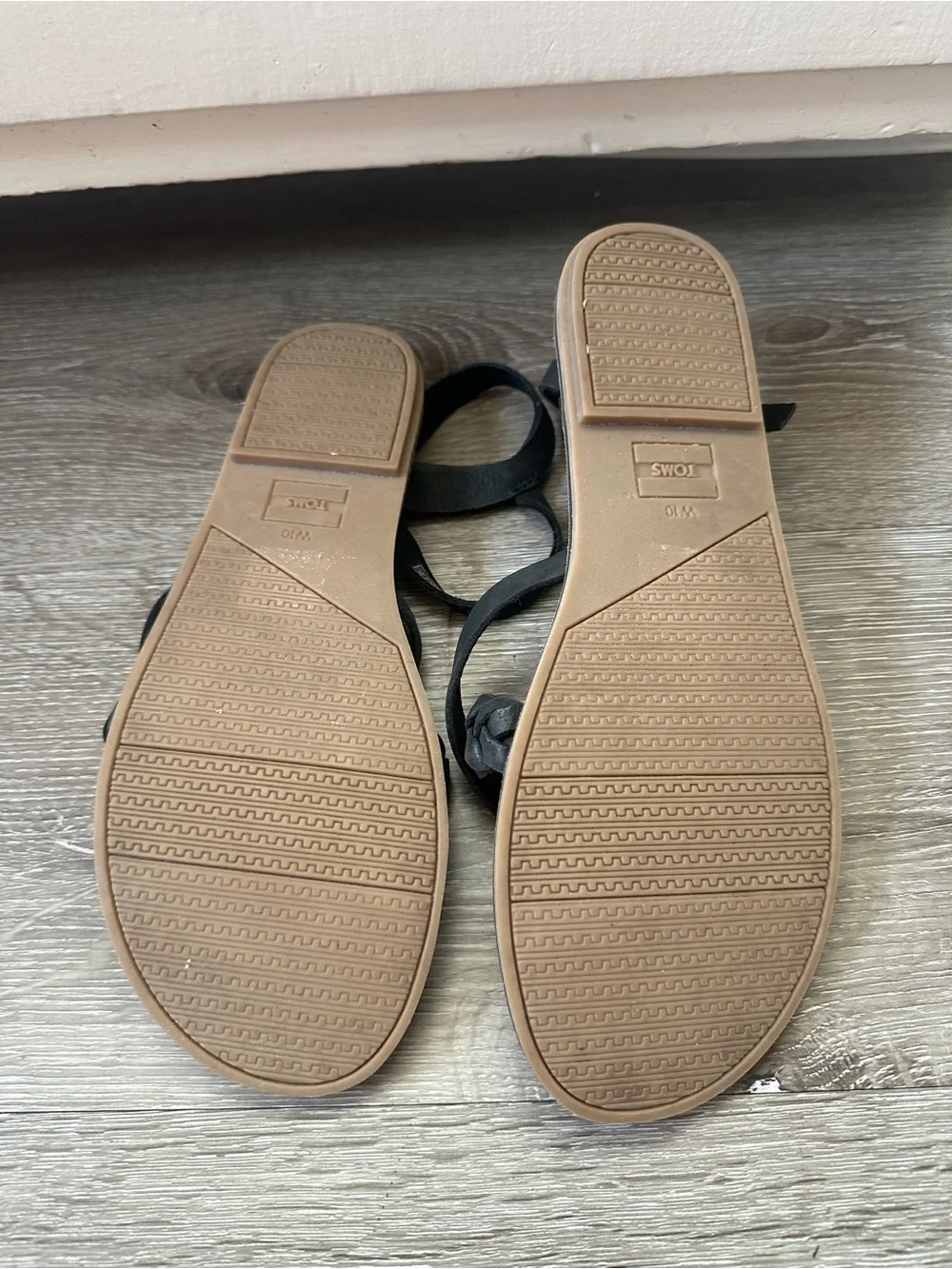 Toms Black Braided Ankle-Strap Sandals - Picture 5 of 7